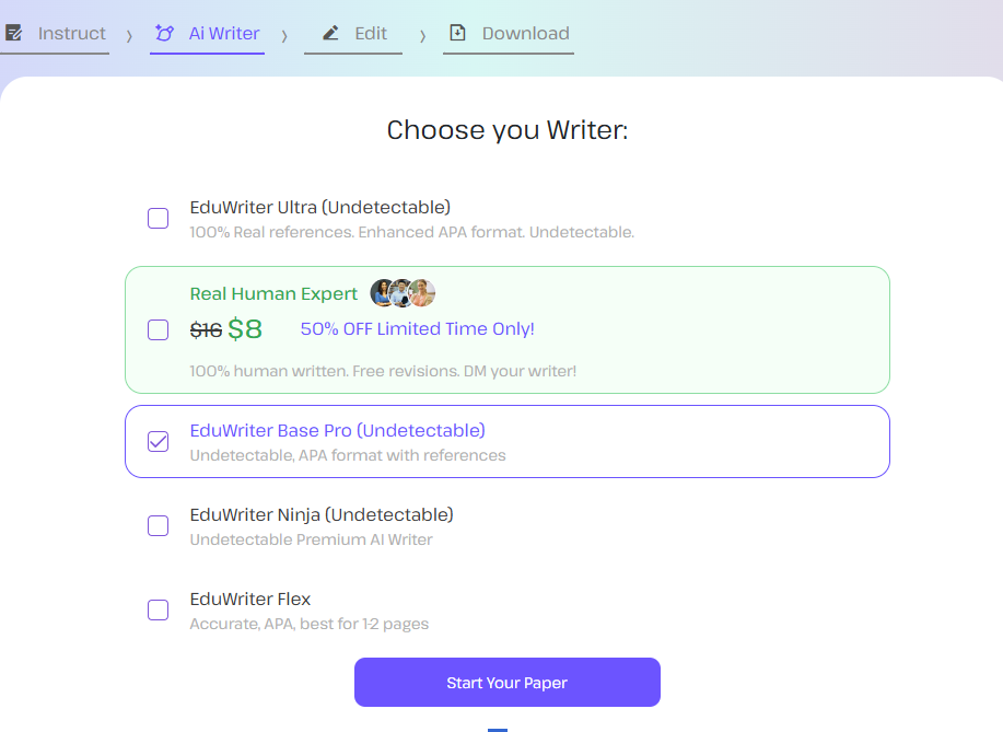 Choose AI Model