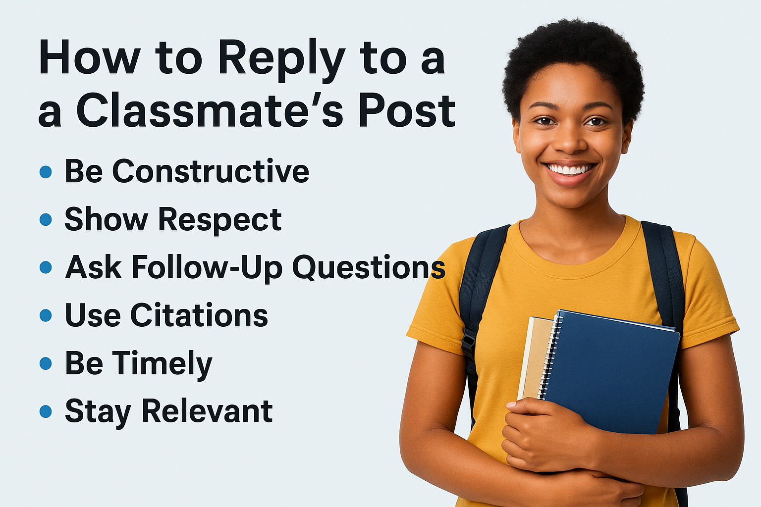 How to Reply to a Classmate's Post